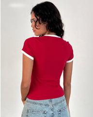 The RED SPORTY top